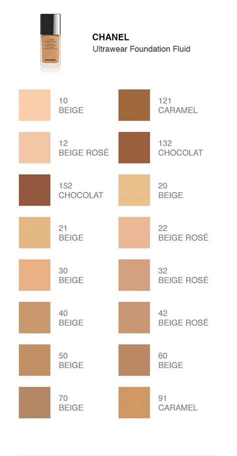 fondation chanel paris|chanel foundation shade chart.